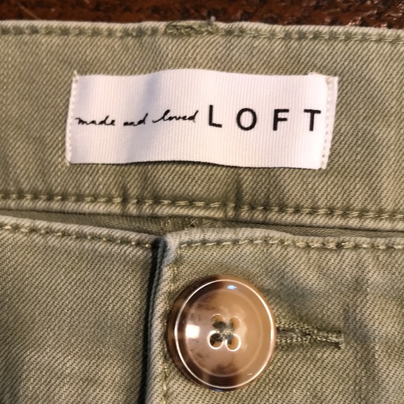 LOFT High Waist Skinny Crop Raw Hem Jeans - Picture 5 of 12